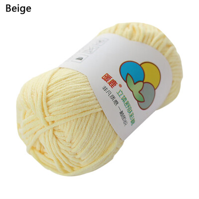 

Gobestart Hand-Woven 5 Strands of Milk Cotton Warm Soft Scarf Sweater Wool Thread