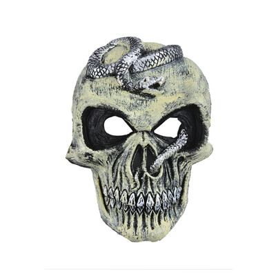 

New&new fine arts Halloween party snake king mask masquerade cosplay horror dress scare show props