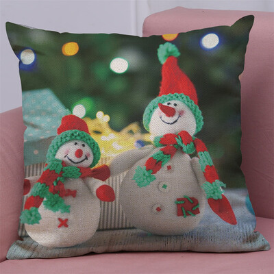 

Tailored New Christmas Cotton Linen Pillow Case Sofa Cushion Cover Home Decor