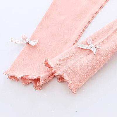 

Baby Girls Cute Pants Cotton Leggings Elastic Waist Autumn Newborn Bowknot Design Toddler Bottom