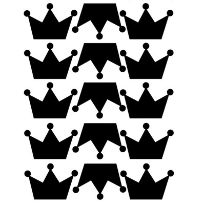 

Children Room Background Decorated Princess Crown Wall Stickers
