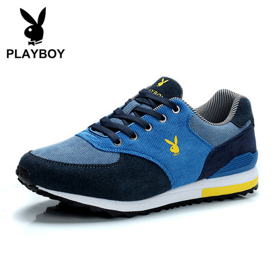 

Playboy PLAYBOY comfortable wild casual sports shoes mens non-slip wear-resistant DA51012 Tibetan blue royal blue 42