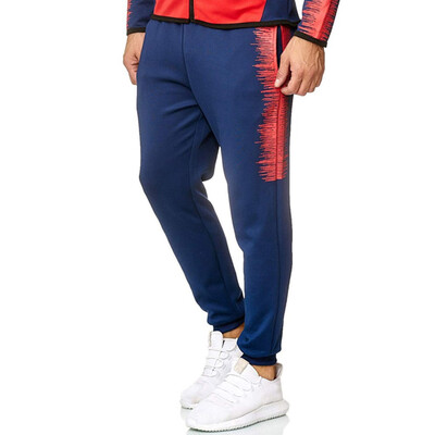 

Gobestart Mens Straight Casual Printed Slim Fit Sport Long Pants Pocket Trousers