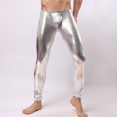 

Gobestart Mens New Fashion Color Leather Trousers Sexy Trousers