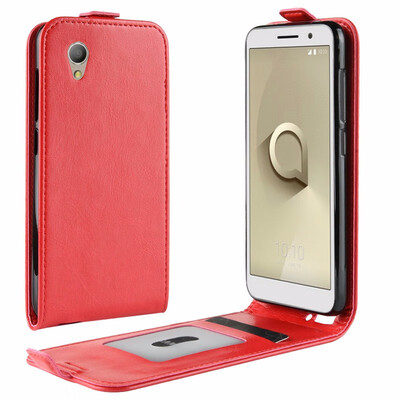 

for alcatel 1 One WIERSS Flip Leather Case for alcatel 1 One Wallet Case Leather Cover Cases Fundas Capa Coque