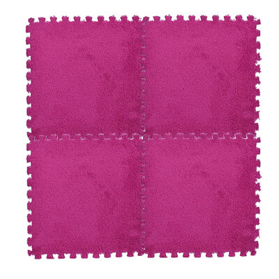 

Gobestart 25X25cm Kids Carpet Foam Puzzle Mat EVA Shaggy Velvet Baby Eco Floor 7 colors