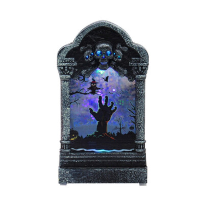 

Halloween Decor Luminous Scary Tombstone Ornaments Creative Diy Tombstone Night Light Pumpkin Skull Lamp Home Party Decoration