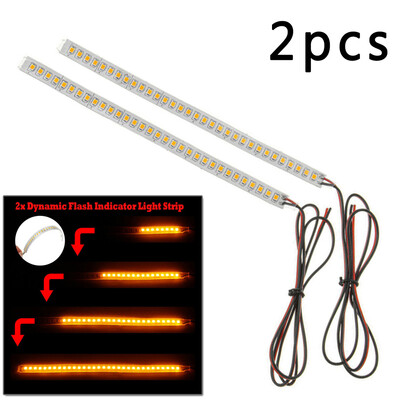

Car LED Side Rear Mirror Turn Signal Dynamic Flash Indicator Light Strip Parts