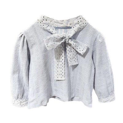 

New Spring Fall Winter Girls Shirts Kids Cute Long Sleeve Lace Bow Baby Girl Tops t shirt Toddler Children Clothes Gifts