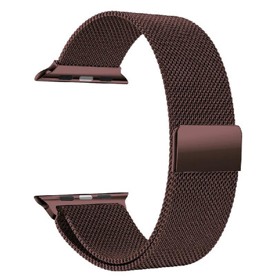 

38mm Stainless Steel Maganet Mesh Watch Band Strap Monochrome Replacement Wristband for Men Women for Apple Watch iWatch Series 1