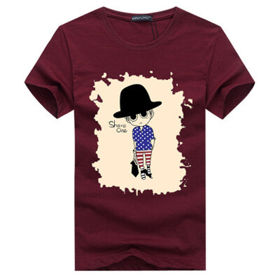

2019 Summer Men T-shirt Fashion Brand Kids Print Cotton T shirt Men Trend Casual Short sleeve Tshirt Tops tee