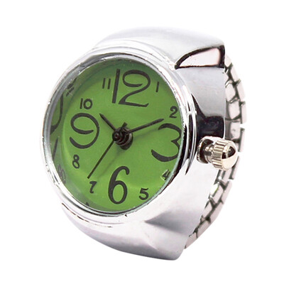 

Steel Dial Mens Quartz Finger Watch rings Creative Fashion Watch Elastic Women Pretty Vintage Quartz Simple rings watch