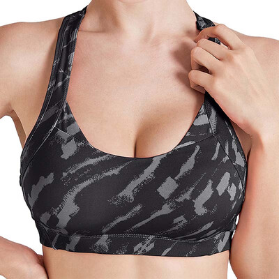 

Camouflage Wire Free Cross Beauty Back Shockproof Sporty Women Bra Fixed Wide Shoulder Strap Leisure Fitness Vest Bras for women