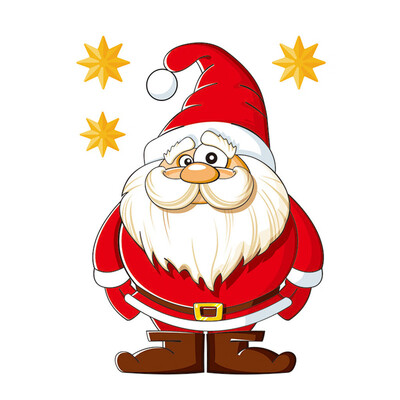 

Tailored Merry Christmas Window Wall Sticker Decals Snowflake Santa Claus Home Xmas Decor
