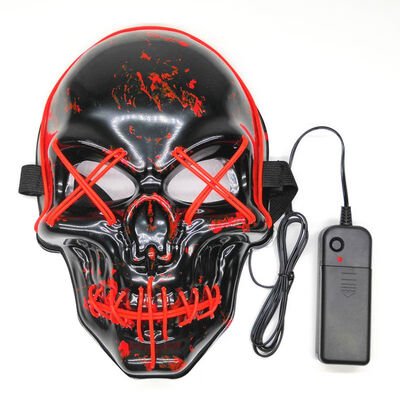 

Demon Ghost Face Glowing Mask Halloween Masquerade Night Light Mask Party Performance Night Light Mask