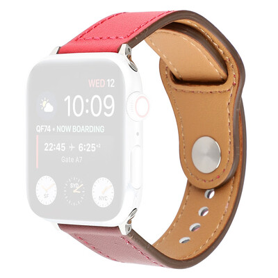

〖Follure〗Soft Convenient Calf Leather Watch Replacement Strap For Apple Watch 4244mm