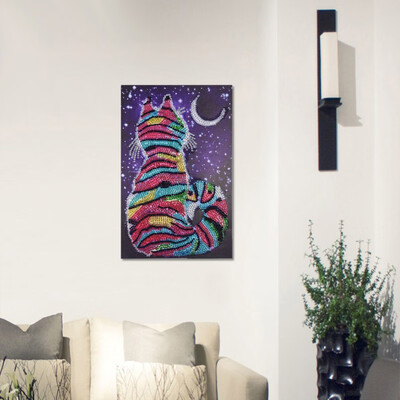 

5D DIY Diamond Painting Painting Cartoon Animals Cats Mosaic Embroidery Animal Cross Stitch Embroidery Crafts Decoration