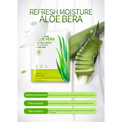 

1Pcs Hydrating Hyaluronic Acid Facial Mask Brightens Skin Shrinking Pores Face Mask