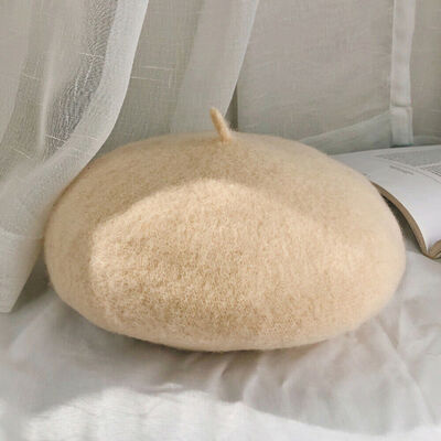 

New Women Gril Plain Beanie Wool French Beret Hat Winter Autumn Warm Fashion Hat