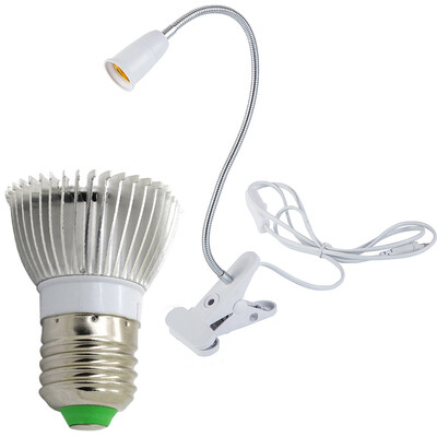 

Gobestart E27 28 Led Grow Light Hydroponic Lighting With Clip Plants Lamps For Flower