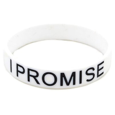 

1 Piece I Promise Men Sports Silicone Bracelet