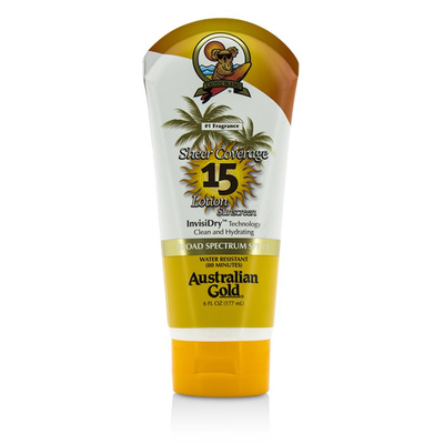 

AUSTRALIAN GOLD - Sheer Coverage Lotion Sunscreen Broad Spectrum SPF 15 177ml6oz
