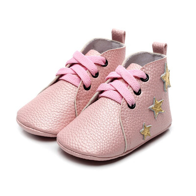 

Baby Boys Girls Shoes Breathable Anti-Slip Casual Star Pattern Sneakers Toddler Soft Soled Shoes 0-24M