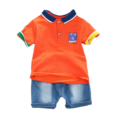 

Summer Baby Boys Clothes Short Sleeve Letter Print Tops T-shirtShorts kid clothes Casual Outfits Sets