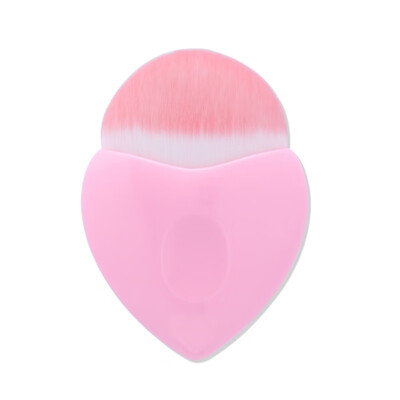 

New Arrival 1 PC Fashion Lovely Profession Cosmetic Heart Shaped Blush Powder Brush Foundation Brushes Makeup Beauty Tool W1
