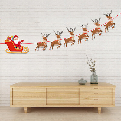 

Gobestart Paper Garlands Hanging Flag Decoration Banquet Decoration Flag For Christmas