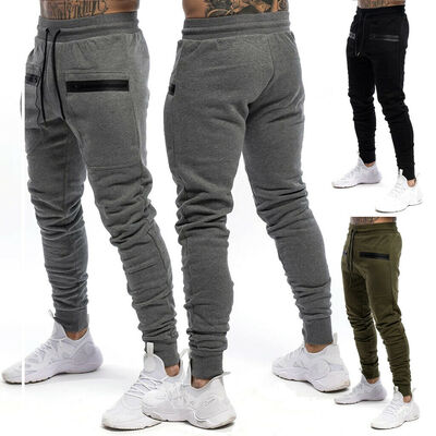 

Mens Casual Sports Pants Slim Fit Running Jogger Baggy Slacks Gym Long Trousers