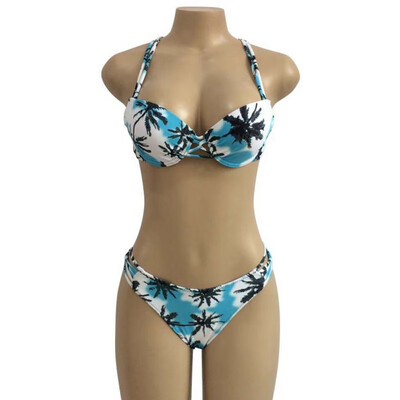

2019 Women Intimates Bra Set Underwear Bikini Beach wear Push-up Padded Bra Swimsuit Bathing Sexy Women Floral Set Swimwear Gift