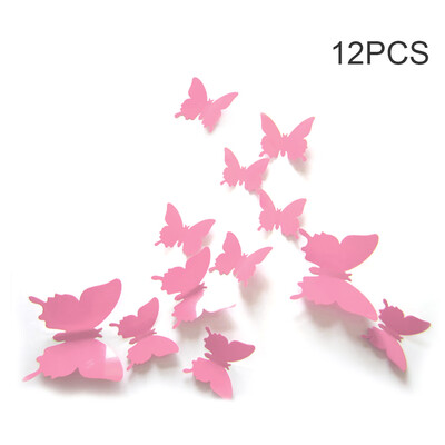 

Mural Simulation 3D Butterfly Stereoscopic Hot Fashion Style Curtain Wall Sticker Living Room Home Decoration Multicolor Butterfly