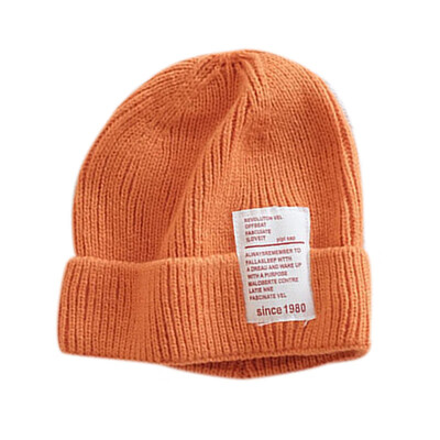 

Winter Warm Newborn Boys Girls Cute Autumn Winter Warm Kids Baby Letter Print Hats Wool Hemming Caps