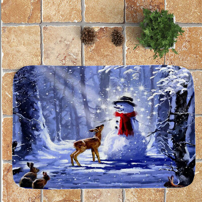 

Toponeto Merry Christmas Welcome Doormats Indoor Home Carpets Decor 40x60CM