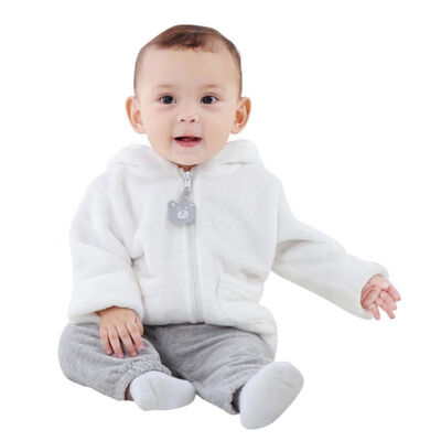 

Infant Clothing Tops Fashion Baby 6-24M Newborn Baby Girls Boys Solid Long Sleeve Hooded Ears Cute Outerwear Jackets Coats
