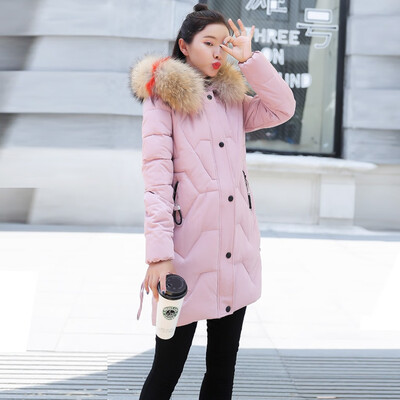 

Tailored Fashion Women Outerwear Long Sleeve Zipper Tops Hooded Button Cotton-padded Coat