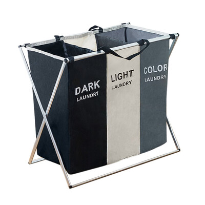 

Dirty Clothes Basket Waterproof Cotton Linen Frame Basket With Lid Laundry Basket Storage Box