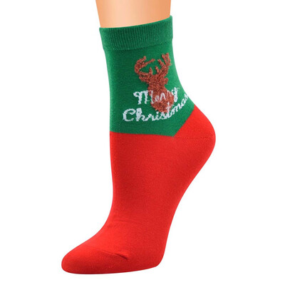 

1Pair Lovely Christmas Socks Women Men Gift Santa Claus Deer Warm Winter Xmas Funny Socks Unisex Socks For Christmas Gift