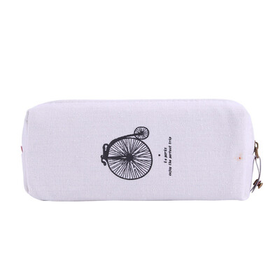 

Memory Of Paris Series Pencil Case Stationeries Storage Bag School Supplies Simple Cotton Hemp Vintage Pencil Bag