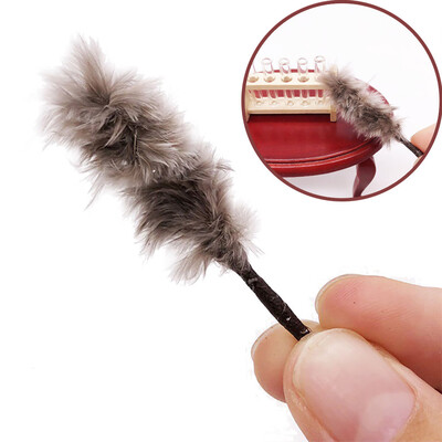 

YIWULAExquisite Cute Dollhouse Miniature 112 Feather Duster Cleaning Tool Broom
