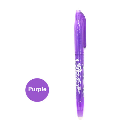 

05mm Erasable Bullet Neutral Pen School Office Erasable Gel Ink Pen Random Color