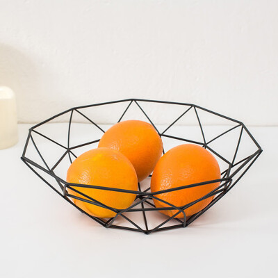 

〖Follure〗Geometric Fruit Vegetable Wire Basket Metal Bowl Kitchen Storage Desktop Display