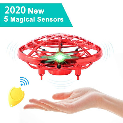 

Mini Drone UFO Hand Operated RC Helicopter Quadrocopter Drone Infrared Induction Aircraft Flying Ball Toys For Kids