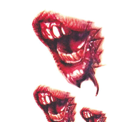 

Halloween Zombie Scar Tattoo with False Knot Blood Makeup Halloween Decoration Wound Scary Blood Injury Waterproof Sticker