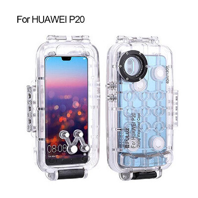 

PULUZ 40m130ft Diving Waterproof Case Smartphone Protective Cover Underwater Housing Case Shock-proof 360° Full Protection for Hu
