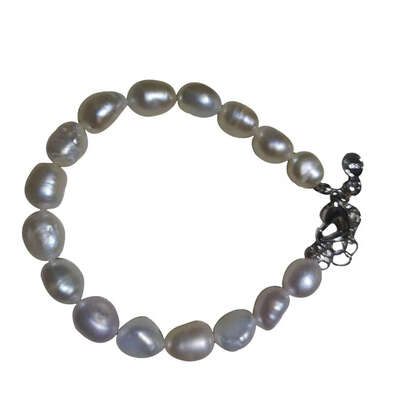 

Women Irregular Fresh Water Pearl Beads Bracelet Female Wedding Party Bangle Jewelry Gifts
