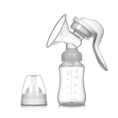 

Manual Breast Pump Silicone Nipple Baby Milk Collector Comfort Single Hand New Safety
