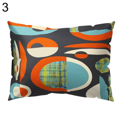 

Color Block Cross Wave Throw Pillow Case Cushion Cover Sofa Bed Car Office Decor