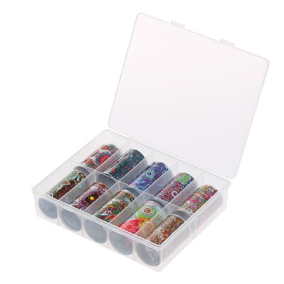 

10 Rollsset Nail Foil Polish Stickers Mix Rose Flower Holographic Transfer Foil Nails Decal Sliders for Nail Art Decoration Manic